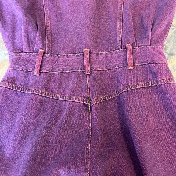 90s Vintage TICKETS Colored Denim Dress. NWOT - Picture 7 of 7